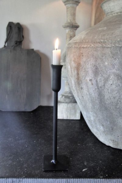 03 Kelk kandelaar zwart 20 cm - Afbeelding 3