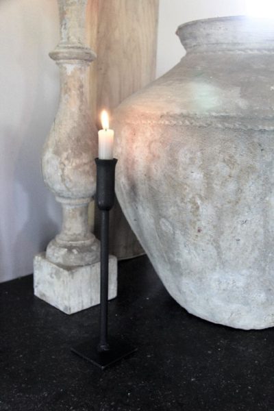 03 Kelk kandelaar zwart 20 cm - Afbeelding 2