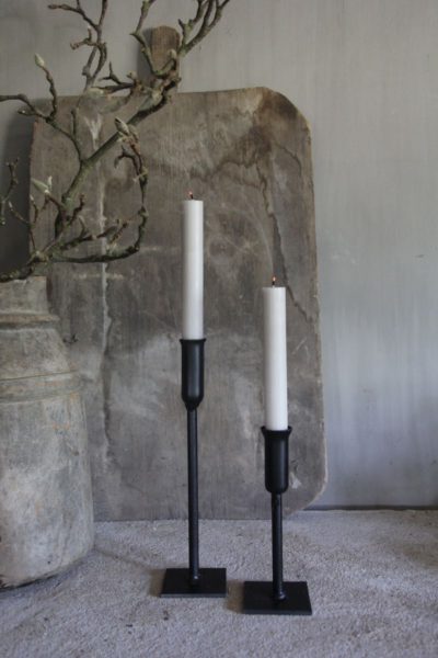 03 Kelk kandelaar zwart 20 cm - Afbeelding 4