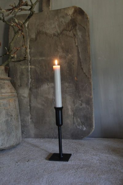 03 Kelk kandelaar zwart 20 cm