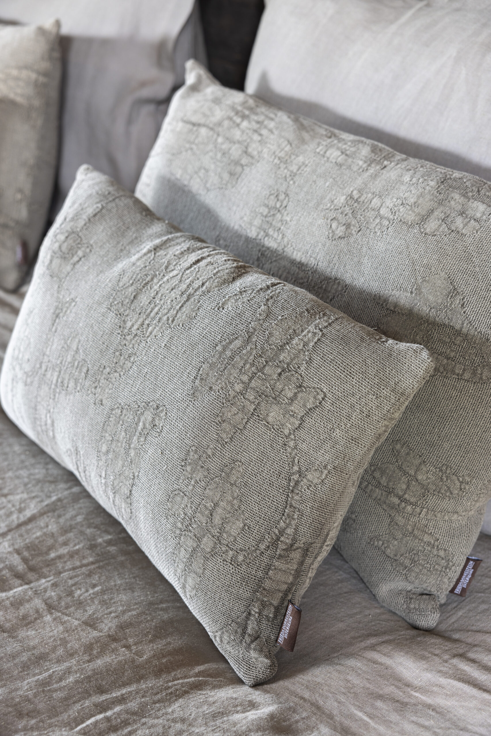 Kussen pattern grey 50 x 50 cm - Afbeelding 4